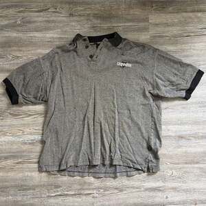 Vintage Guinness Merchandise Herringbone Polo Shirt Embroidered Logo Men's Large